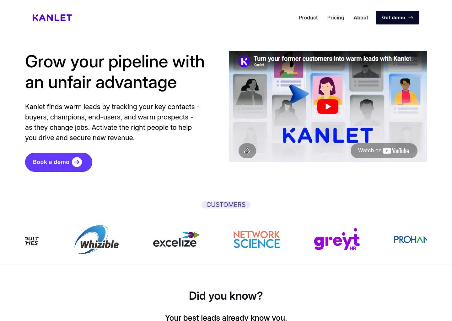 Kanlet – 简化销售管道生成的智能线索平台