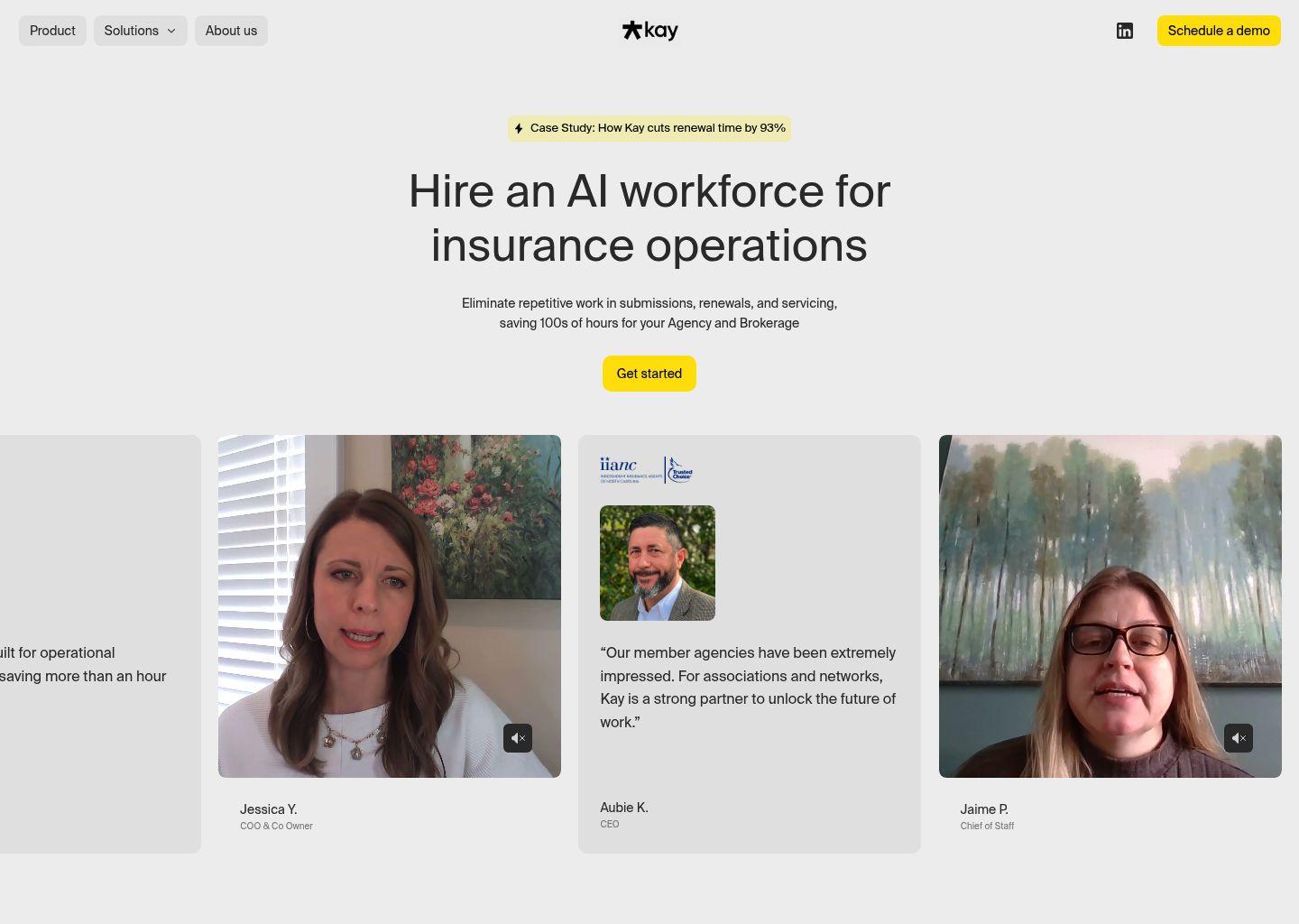 Kay.ai 保险运营 AI 助理平台