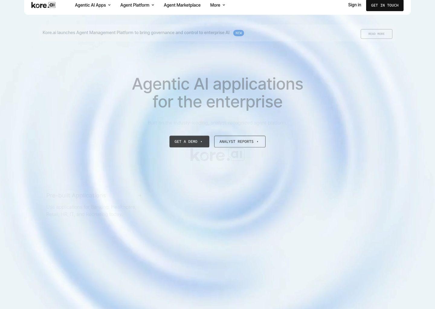Kore.ai 企业级智能体 AI 应用平台