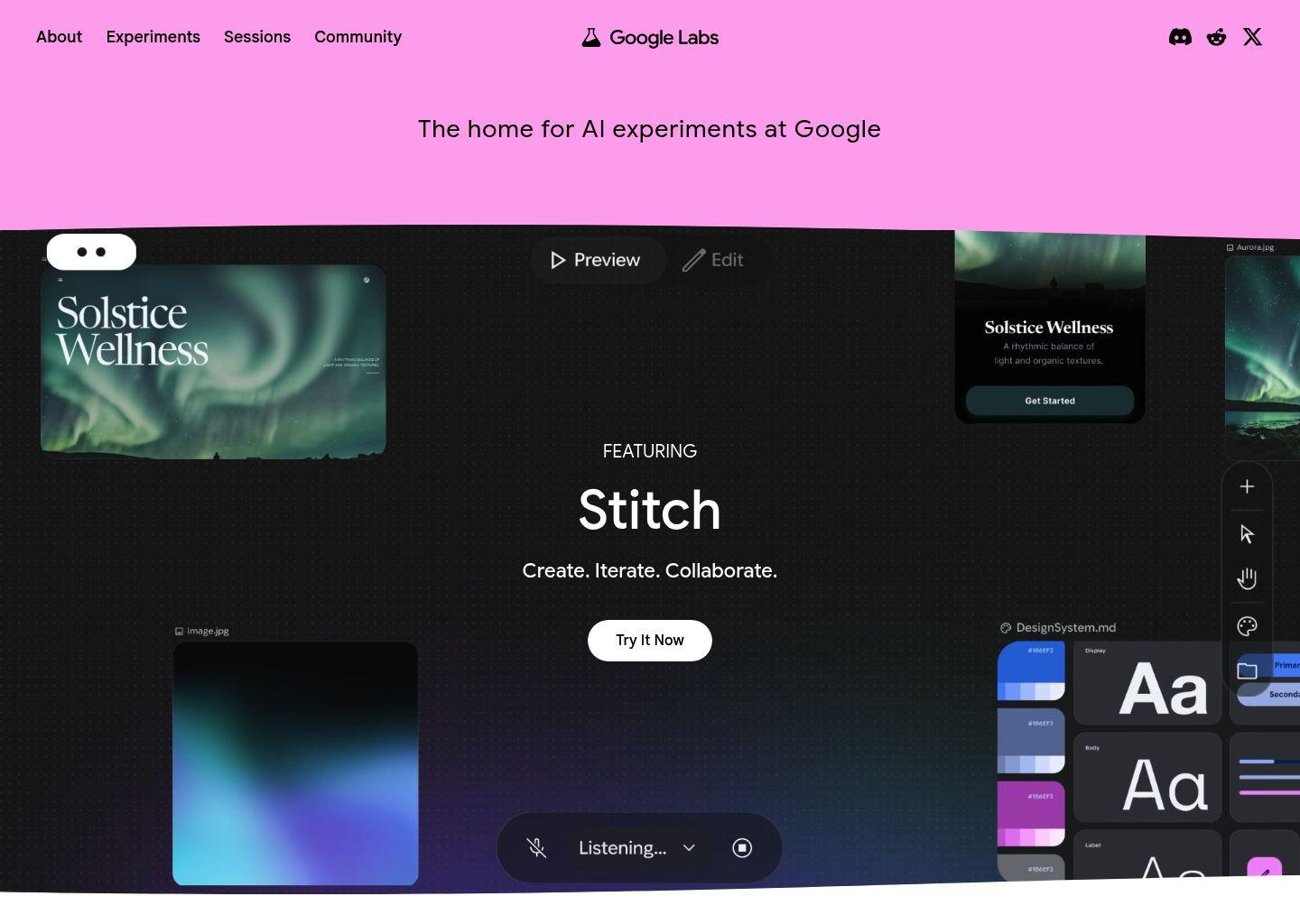 Google Labs AI 实验平台：发现适合你的 AI 工具与技术