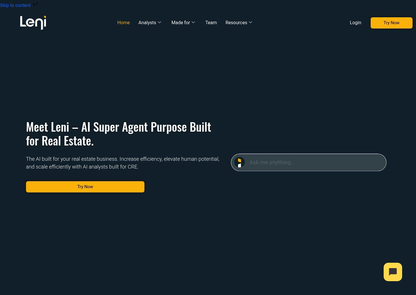 Leni——面向地产投资与私募股权的AI分析与运营助手