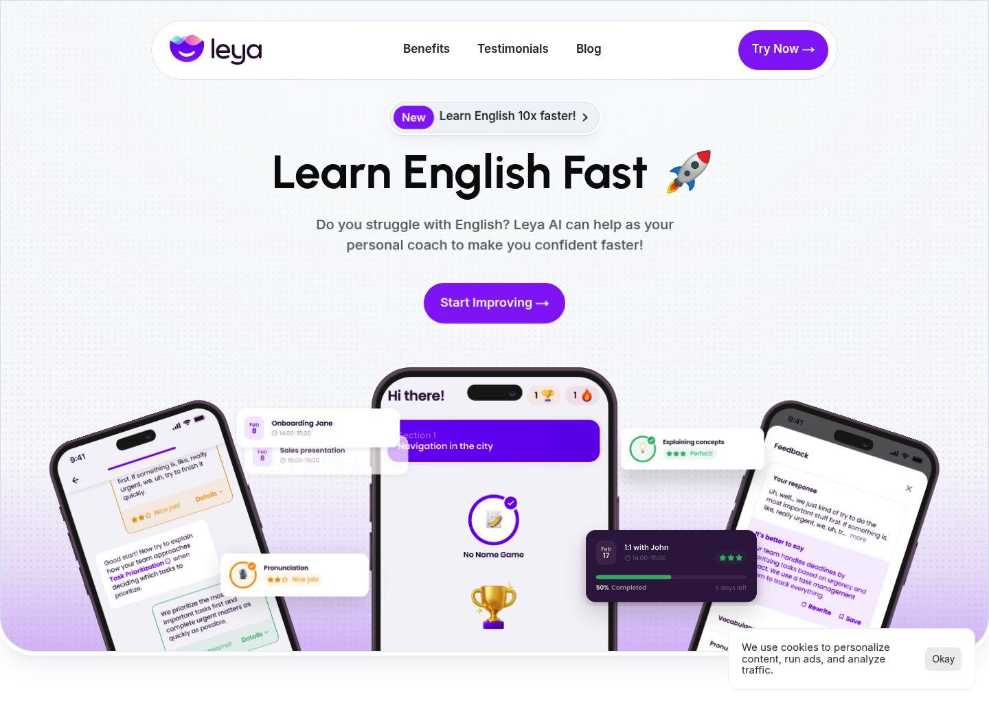 Leya AI 英语学习教练