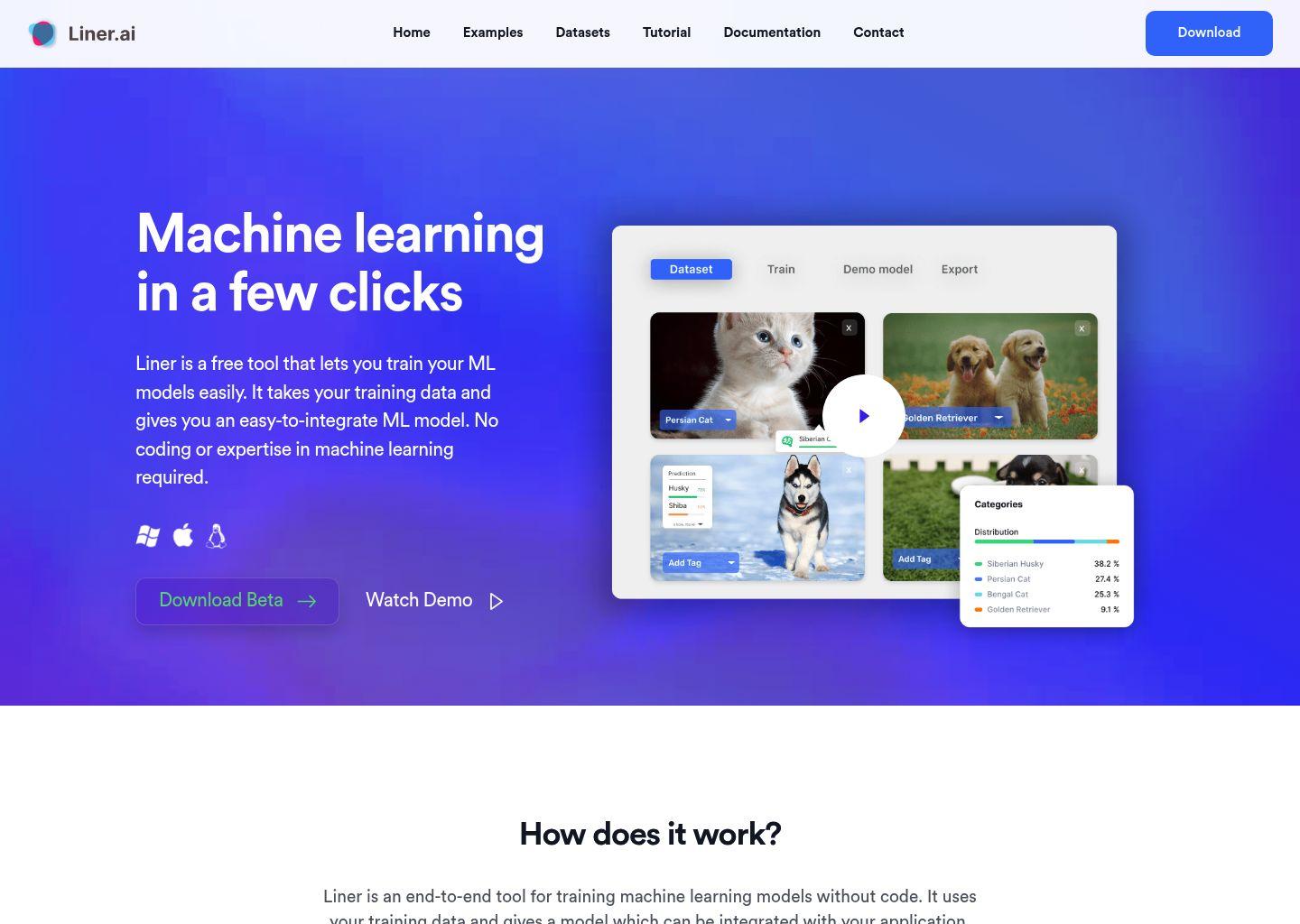 Liner.ai：零代码机器学习建模与部署平台
