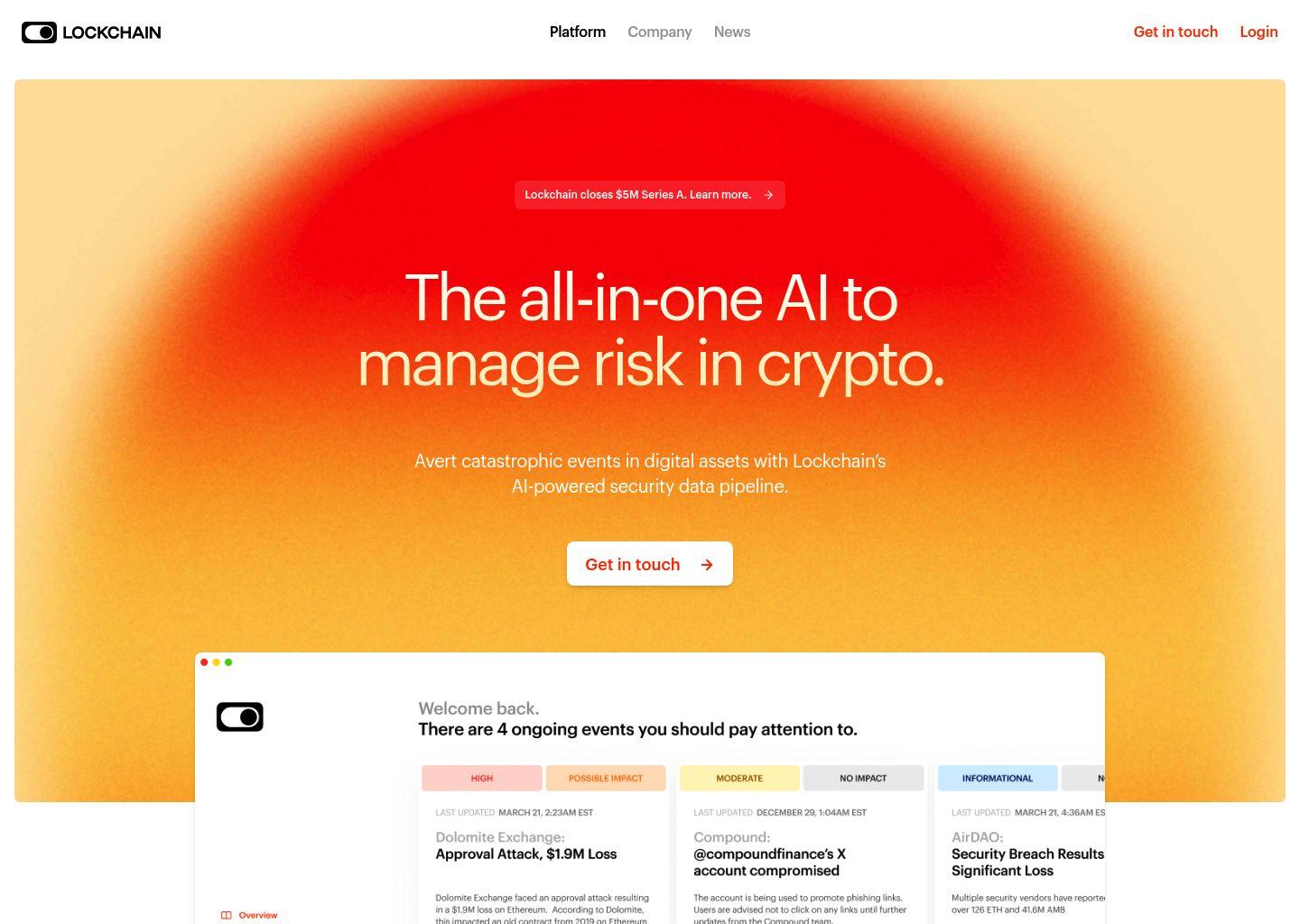 Lockchain:面向数字资产的AI风控与链上监控平台