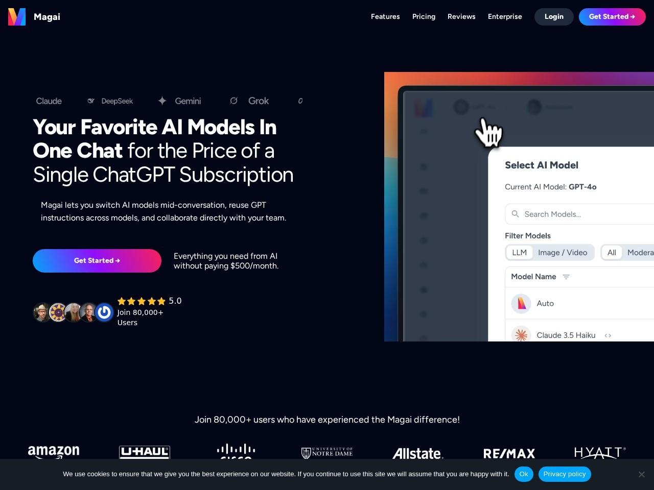 Magai：一站式多模型 AI 助手平台