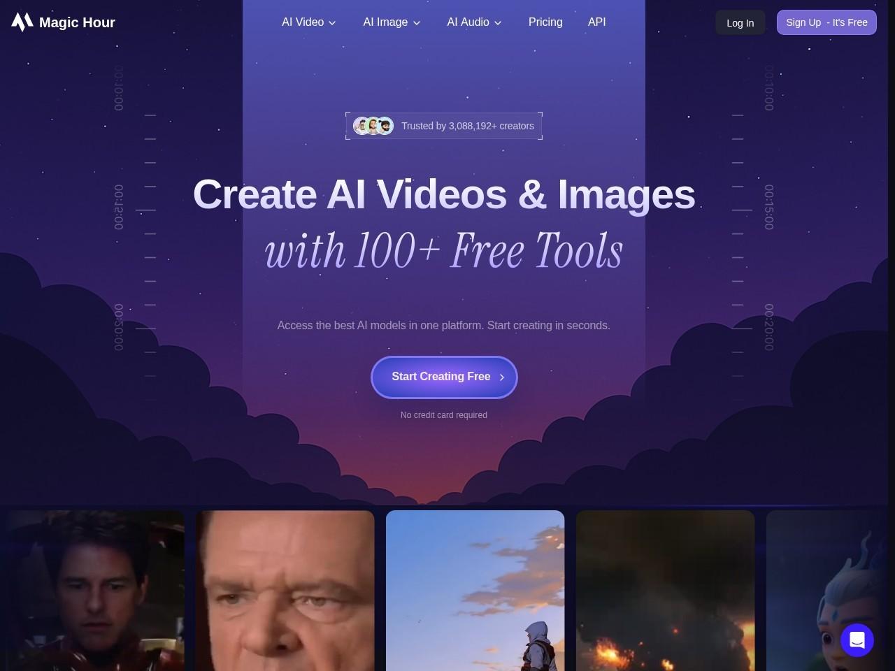 Magic Hour：在线AI视频与图片生成工具