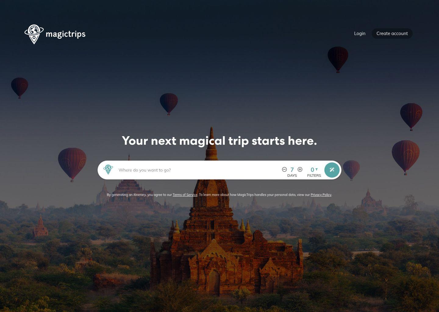 MagicTrips AI 智能行程生成器