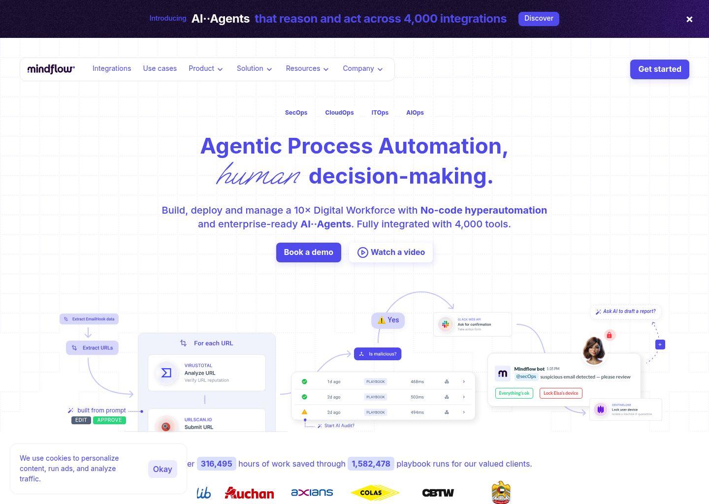 Mindflow 企业级无代码智能自动化平台