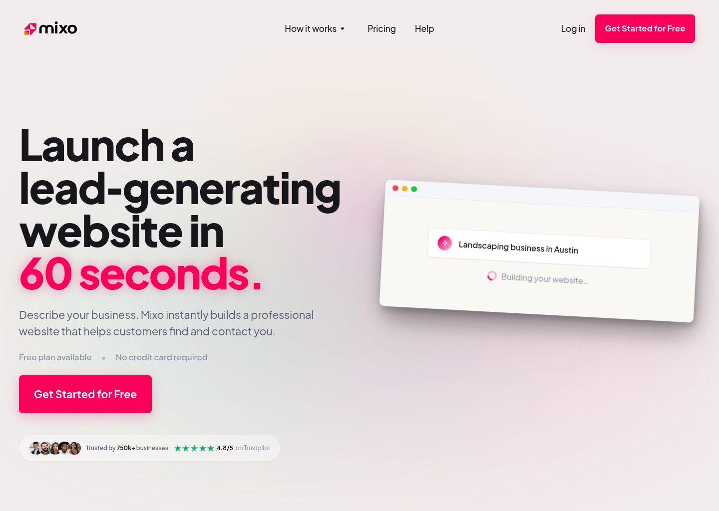 Mixo：面向中小企业的AI智能建站工具