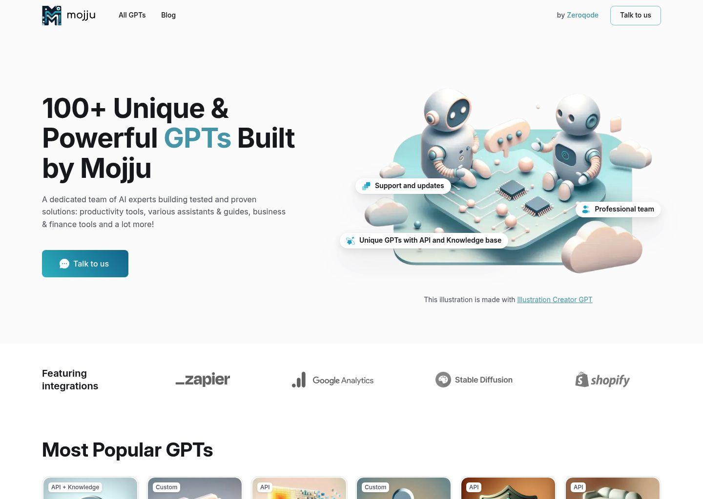 Mojju：精选 OpenAI 自定义 GPT 工具库