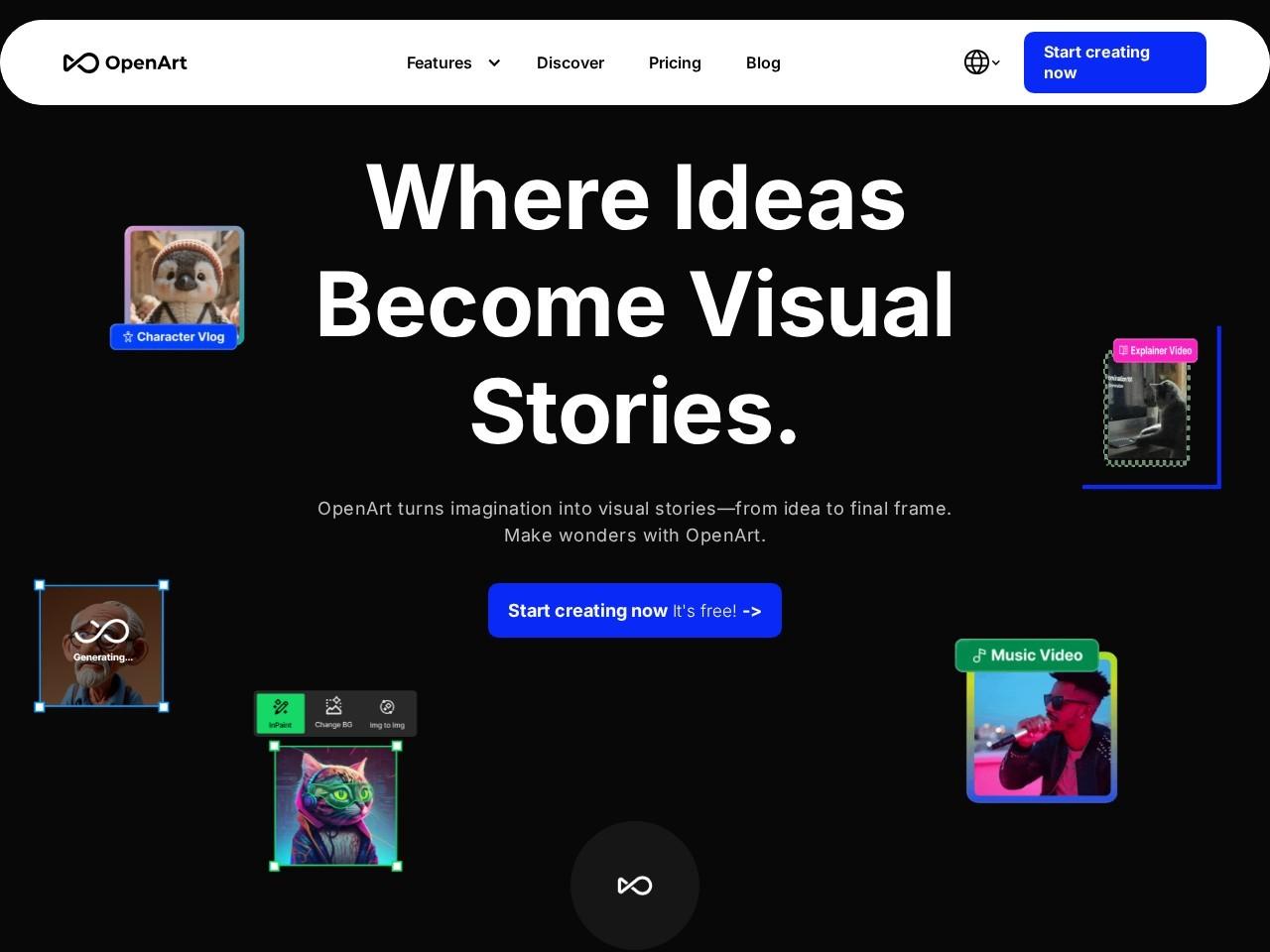 OpenArt AI Creator Studio：一站式视频与图像创作平台