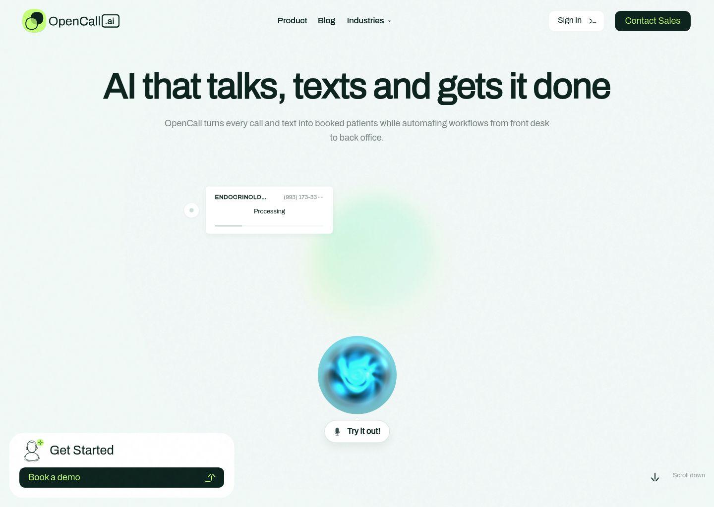 OpenCall AI 智能电话与销售加速平台