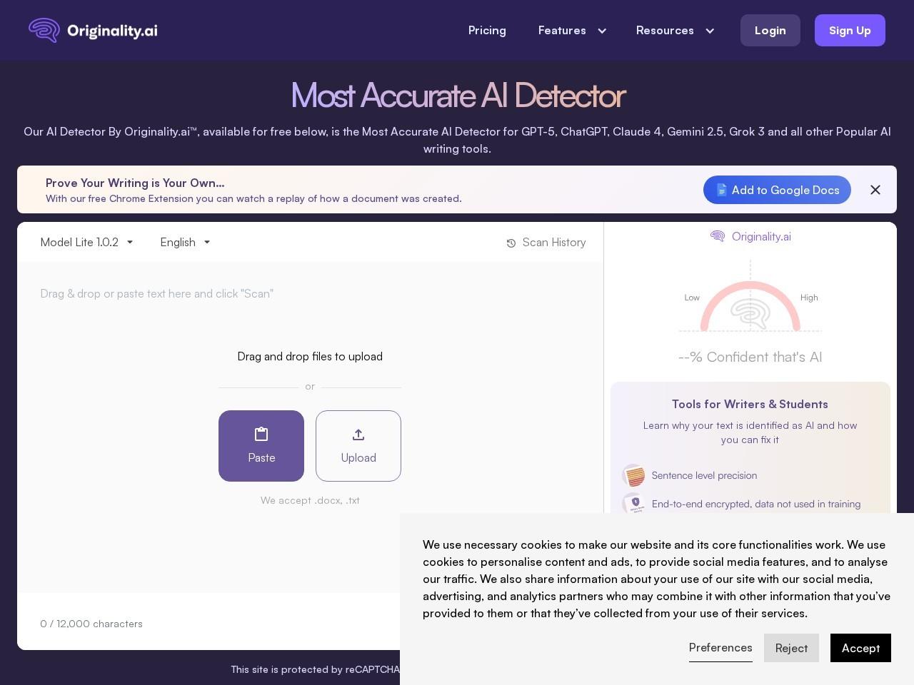 Originality.ai：高准确率AI内容检测与原创性校验工具