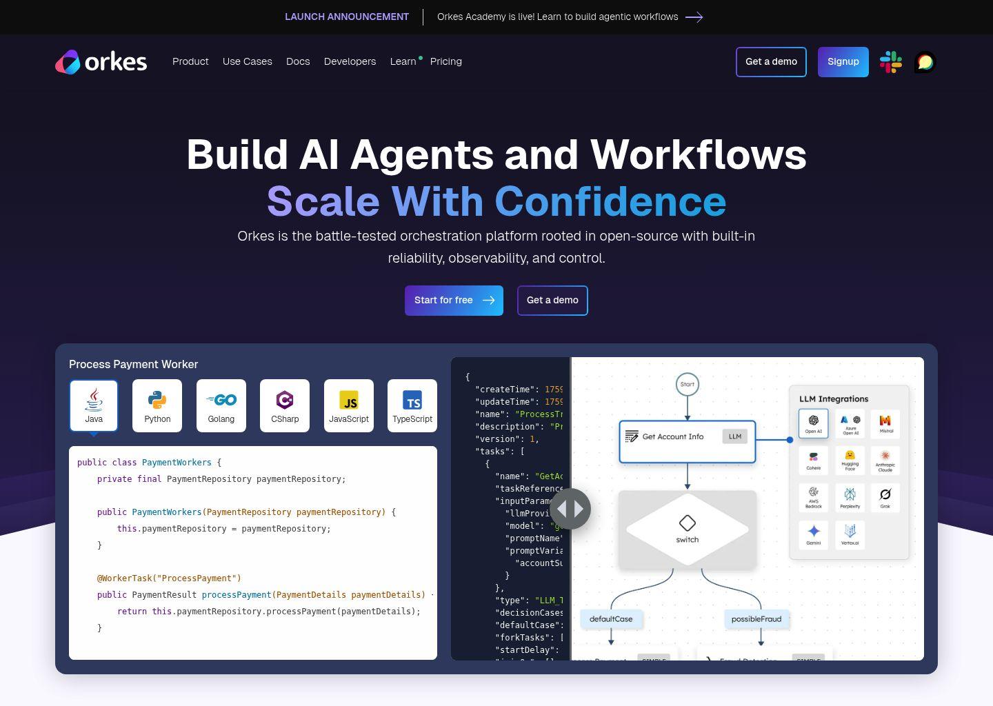 Orkes 现代工作流编排平台