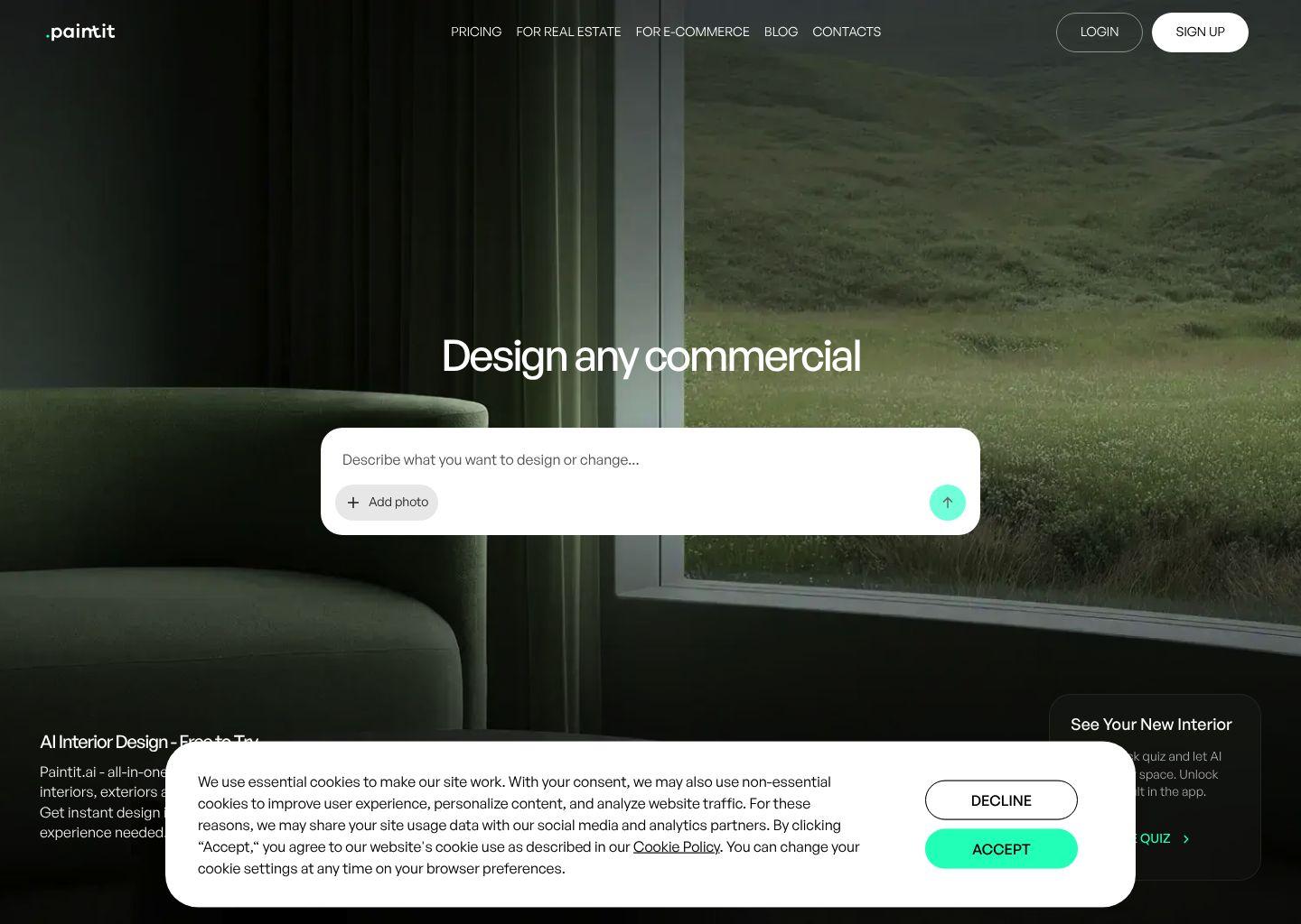 Paintit.ai：AI室内设计与空间改造工具