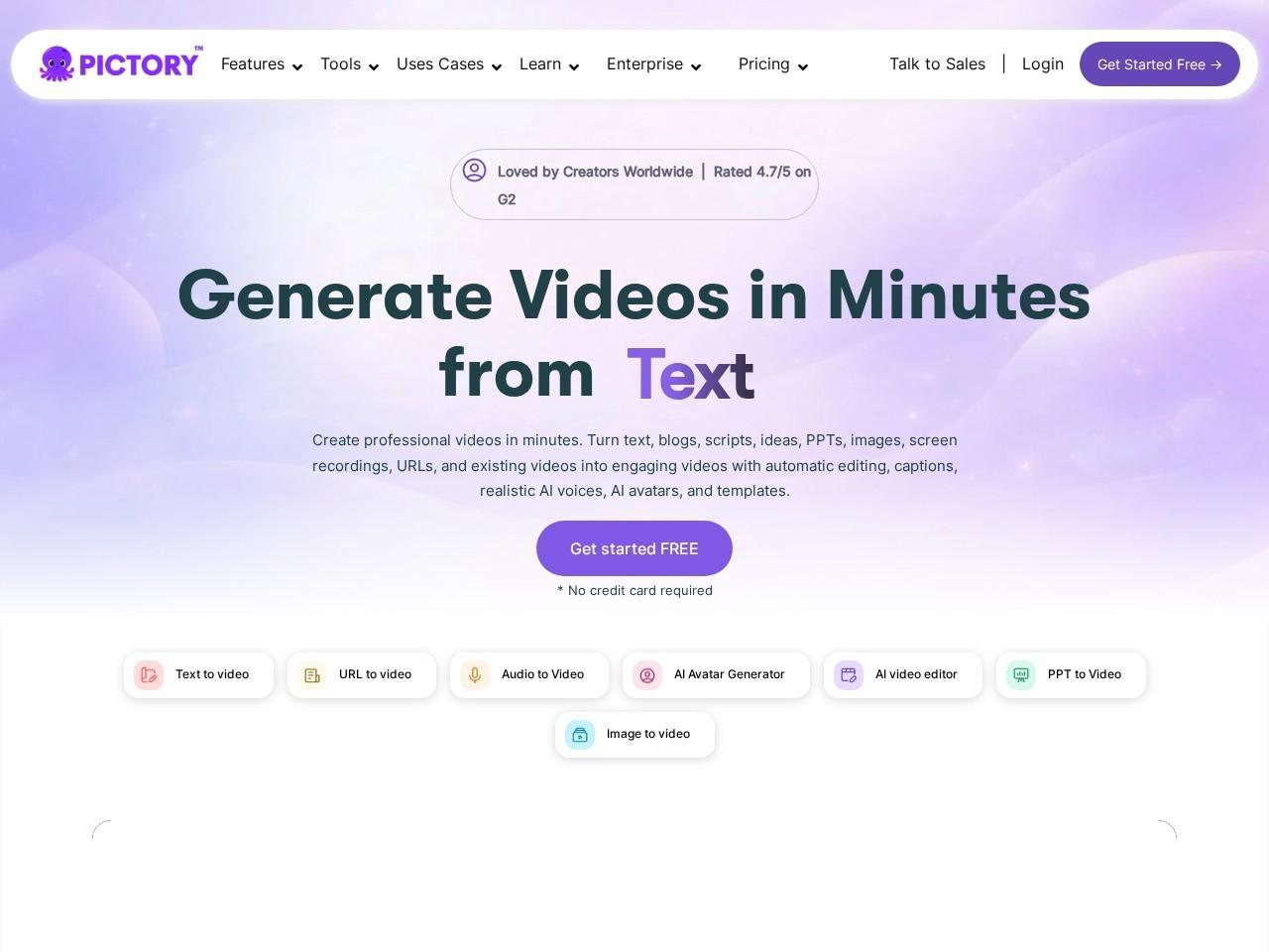 Pictory：AI智能视频生成与编辑平台