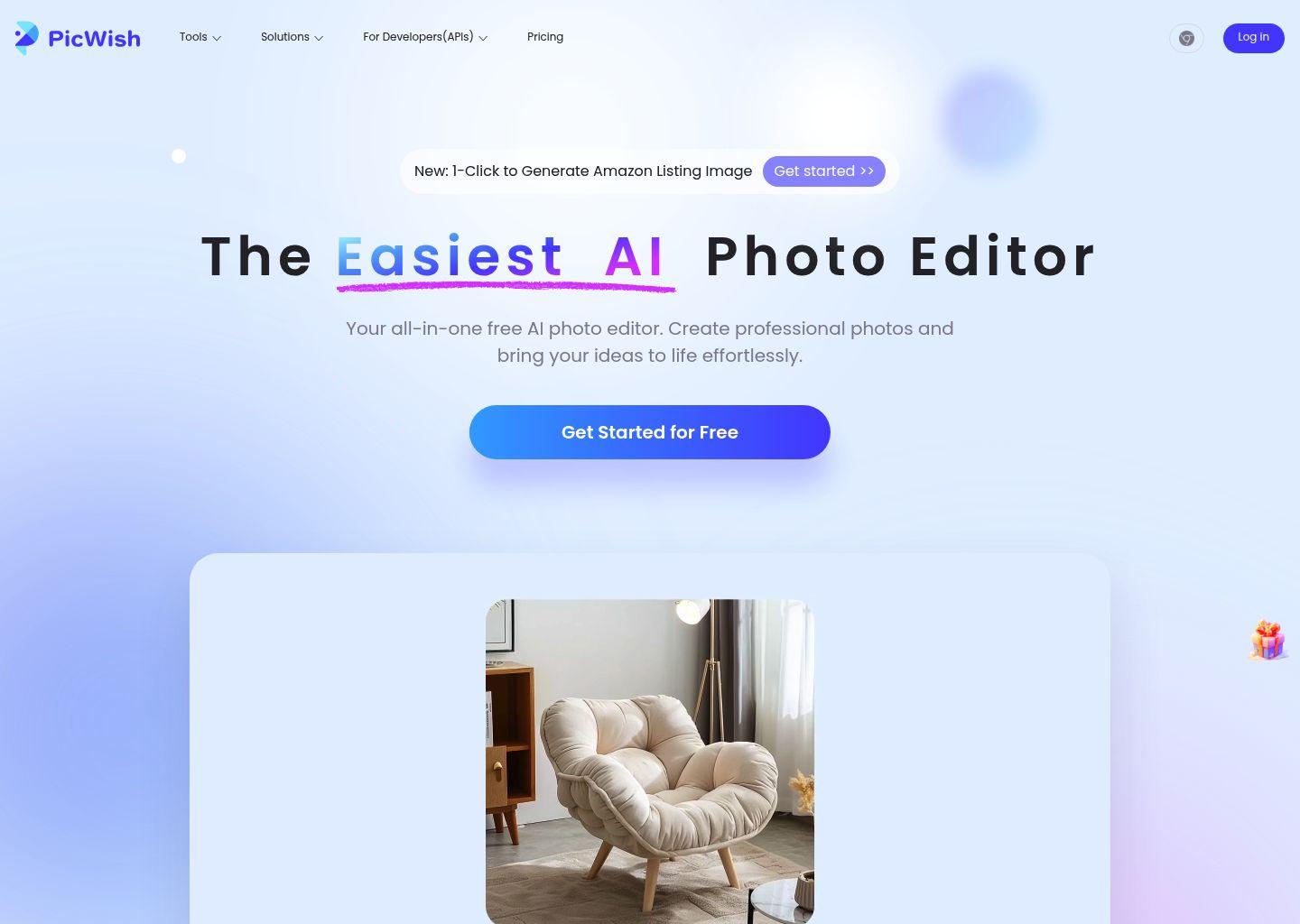 PicWish AI 图片编辑器：免费在线智能修图工具