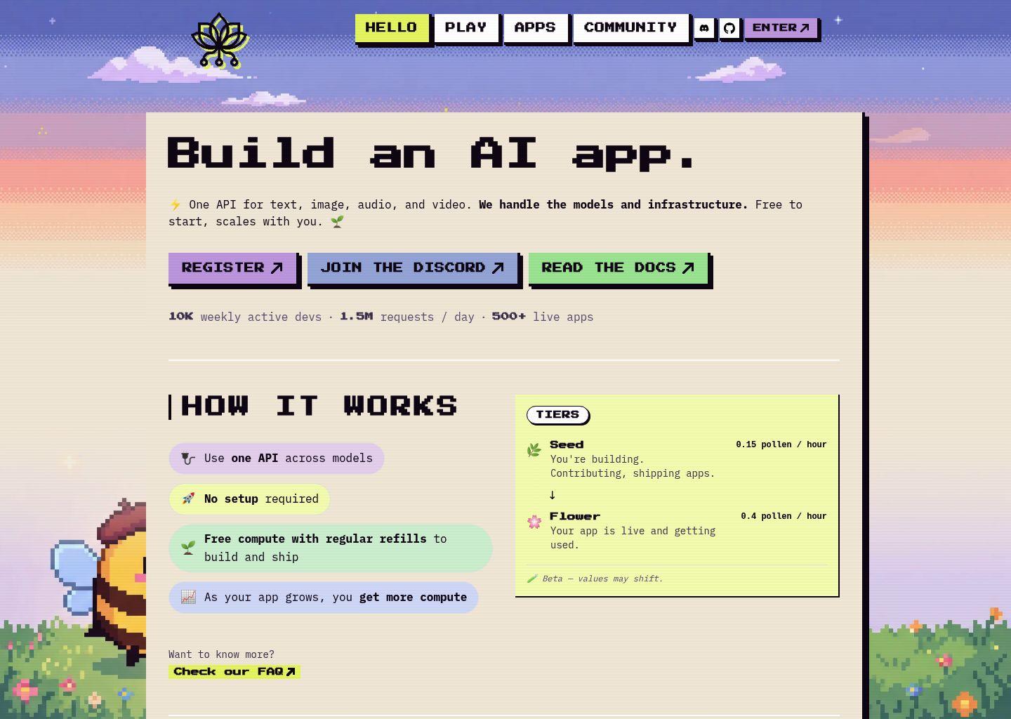 Pollinations.ai：面向创作者与开发者的一站式 AI 生成平台