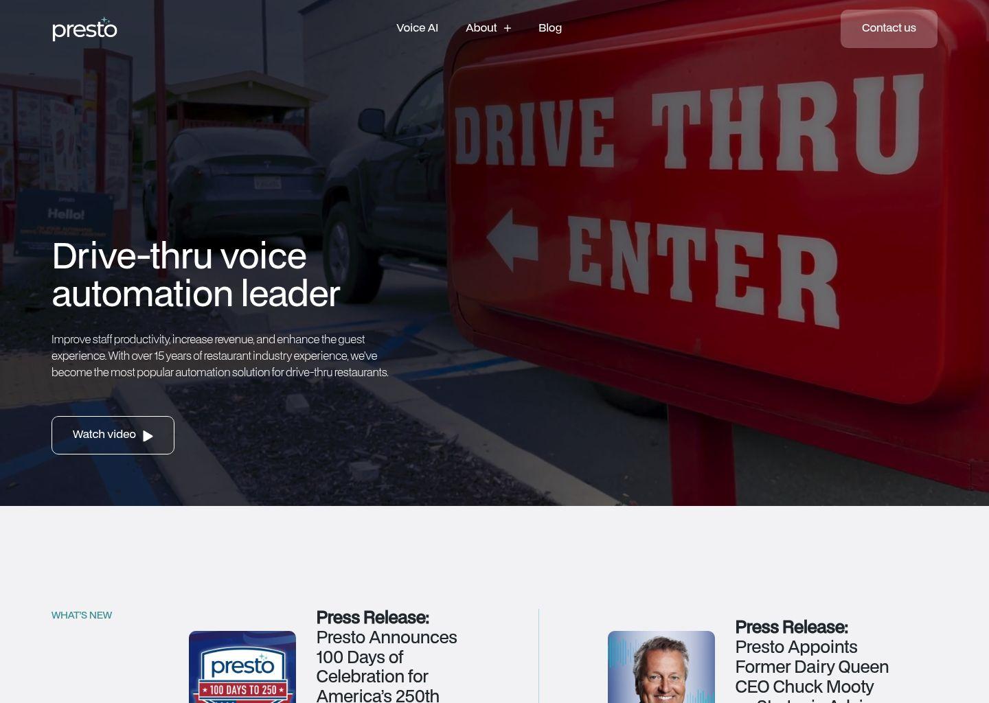 Presto：面向得来速餐厅的AI语音自动化解决方案