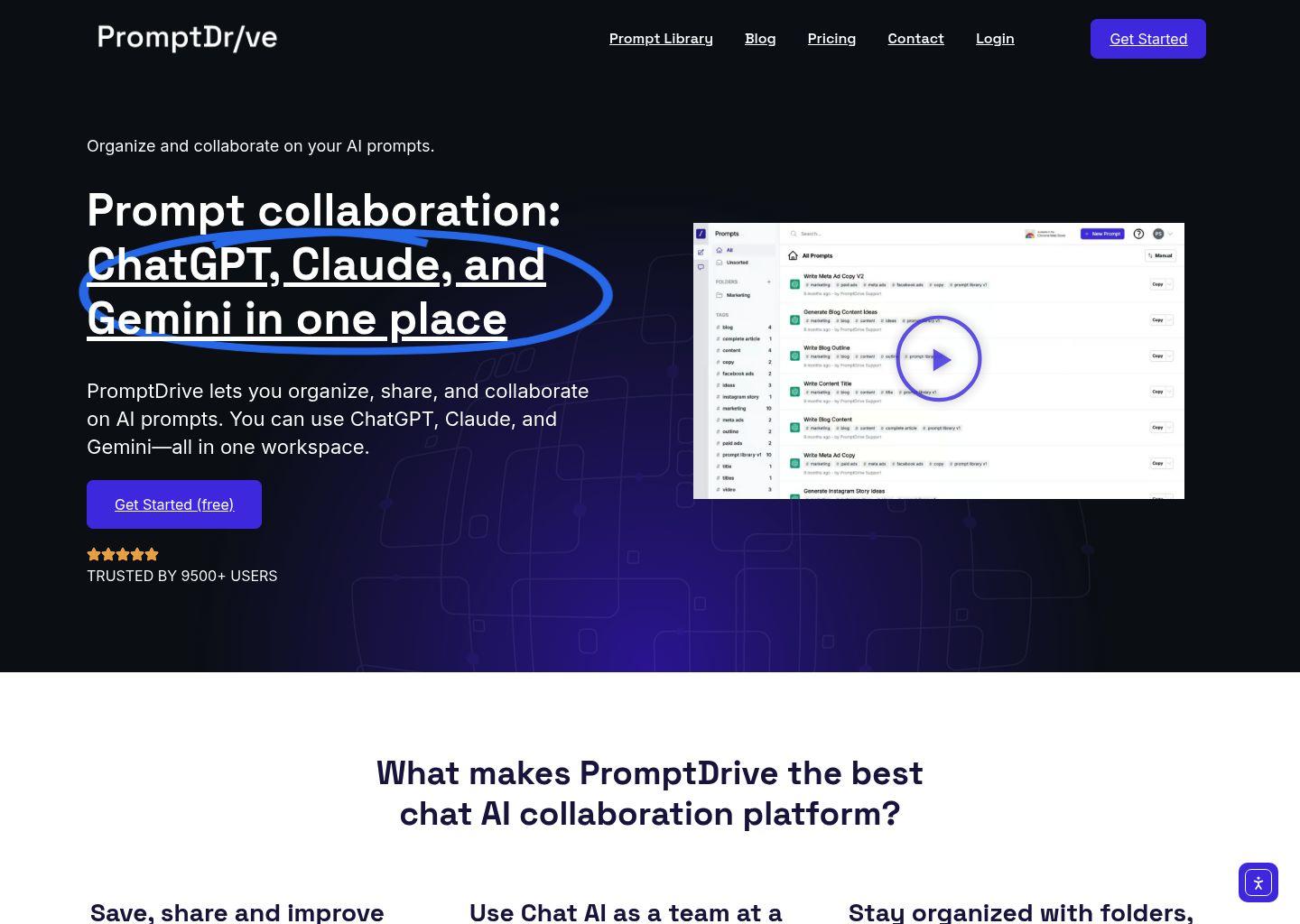 PromptDrive：团队级 AI 提示词管理与协作平台