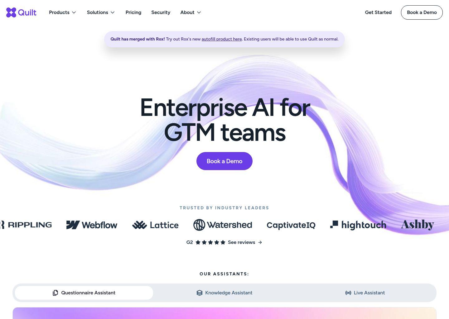 Quilt：面向GTM团队的企业级AI助手
