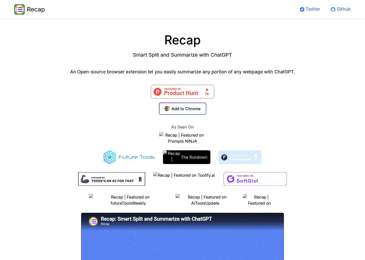 Recap：基于 ChatGPT 的网页智能划选与摘要扩展
