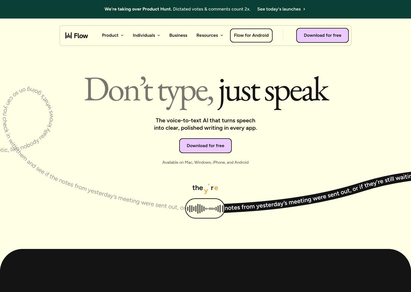 Wispr Flow：全应用无缝语音听写，把口述变成清晰成稿