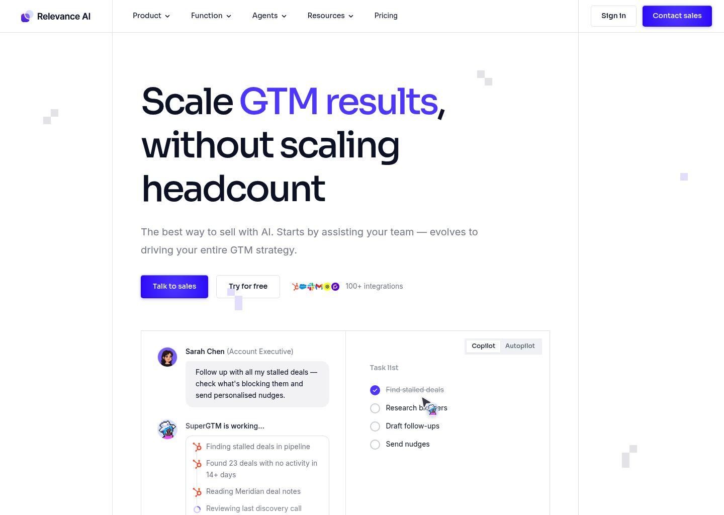 Relevance AI：面向销售与GTM团队的AI智能代理平台