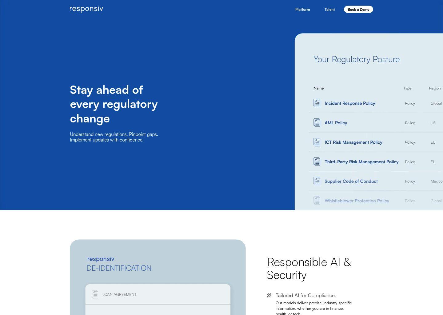 Responsiv：智能监管分析与合规管理平台