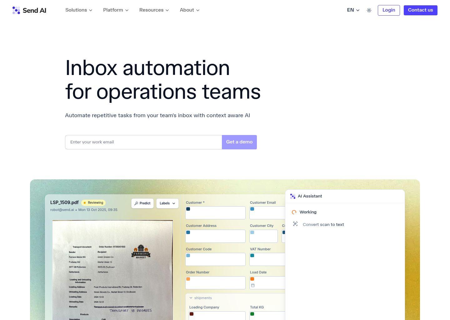Send AI 智能收件箱自动化平台