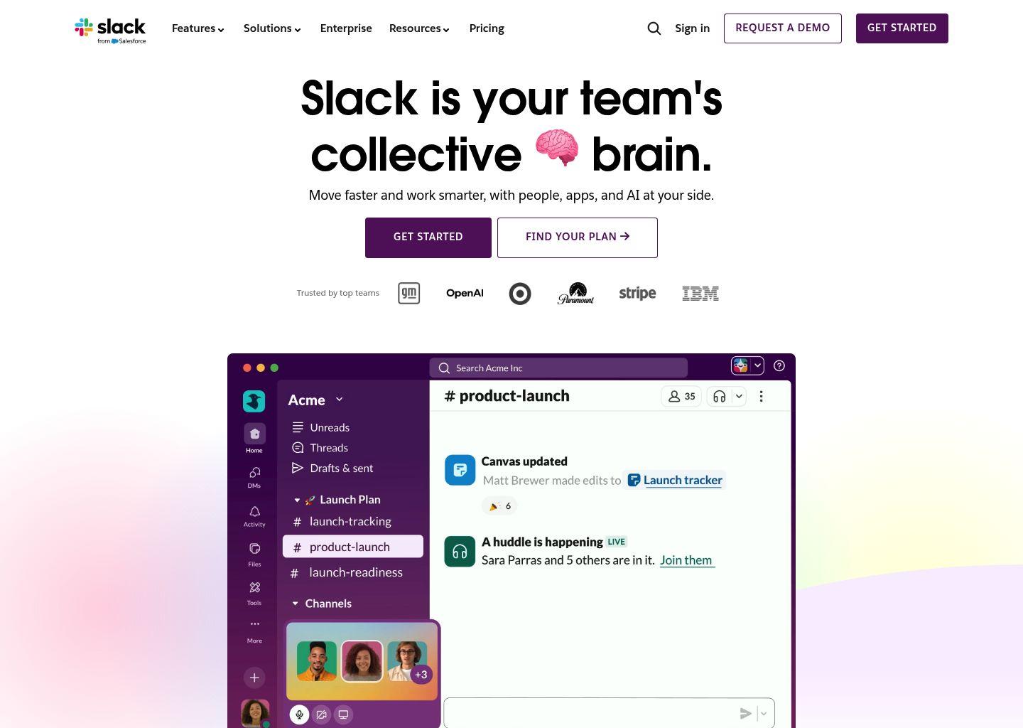Slack Huddles 即时语音视频会议平台