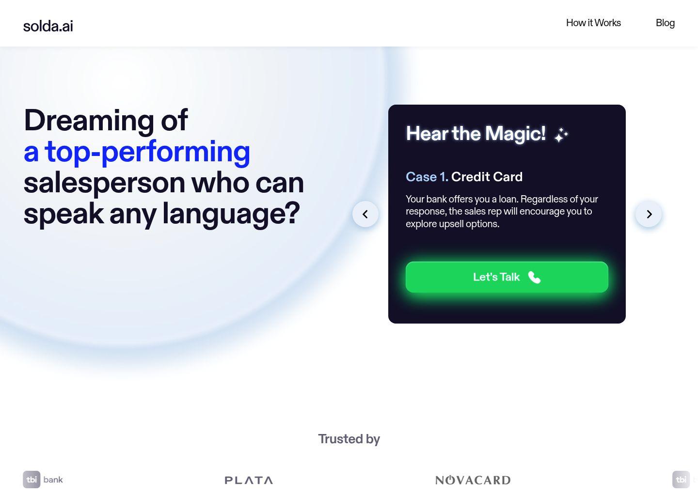 Solda AI：面向B2C的全自动化销售部门解决方案