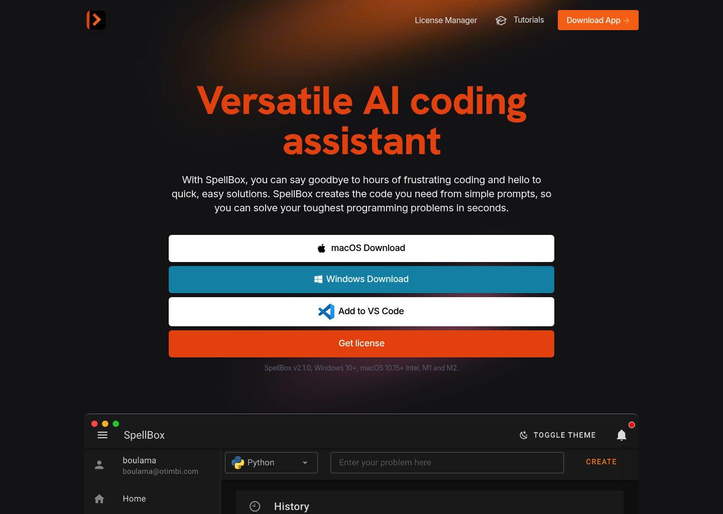 SpellBox AI 编程助手
