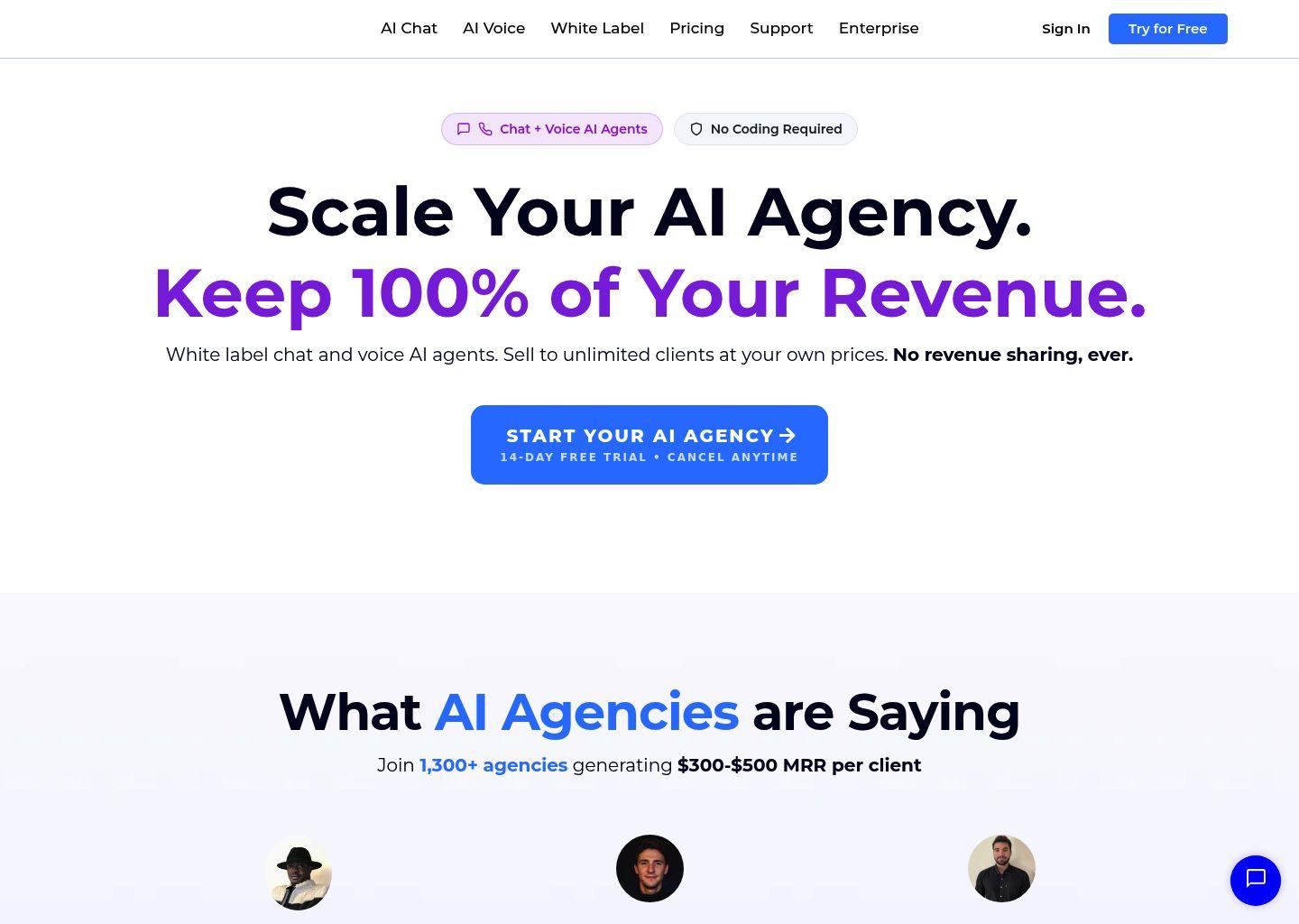 Stammer AI 白标聊天与语音智能客服平台