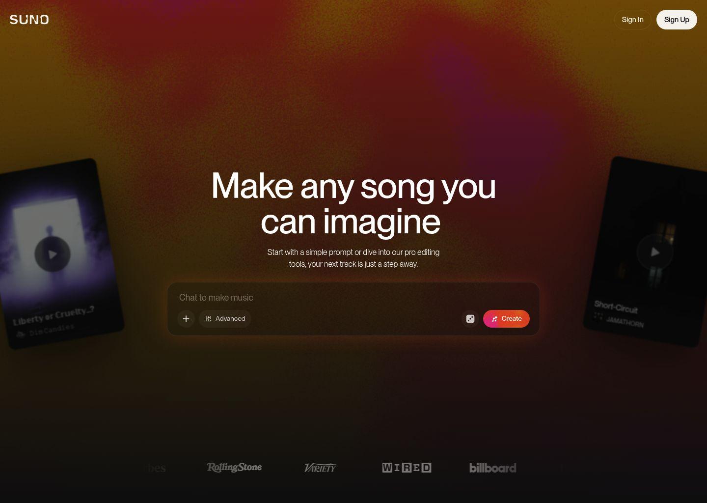 Suno：AI 音乐生成器