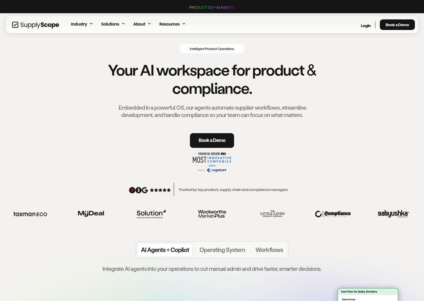 SupplyScope：AI驱动的产品与合规管理平台