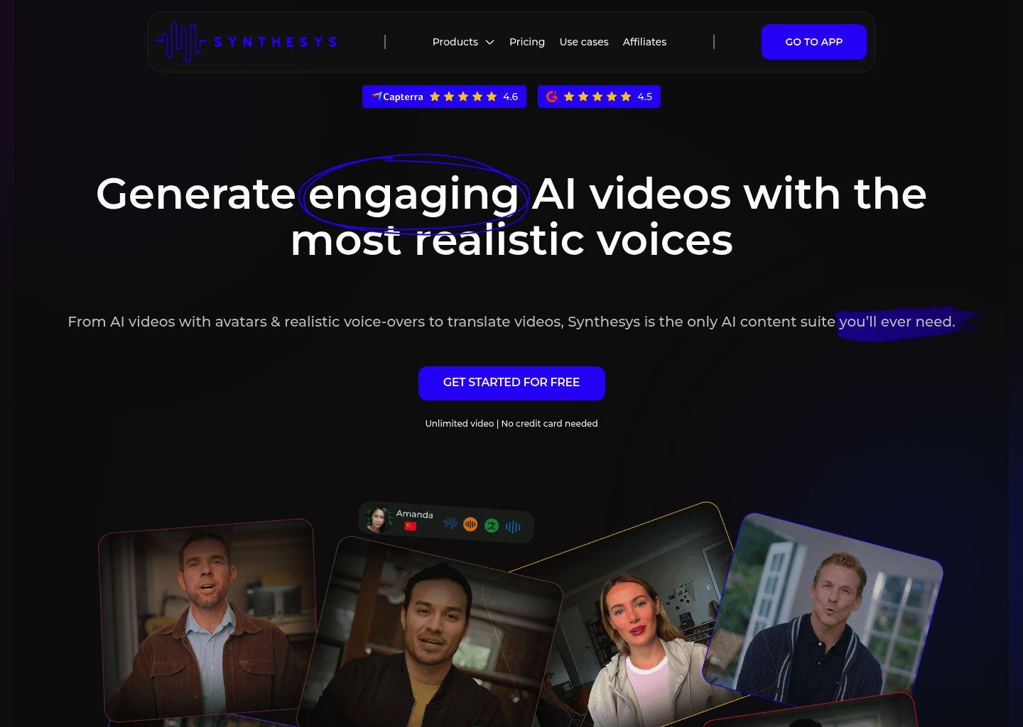 Synthesys.io：多合一生成式AI内容创作平台