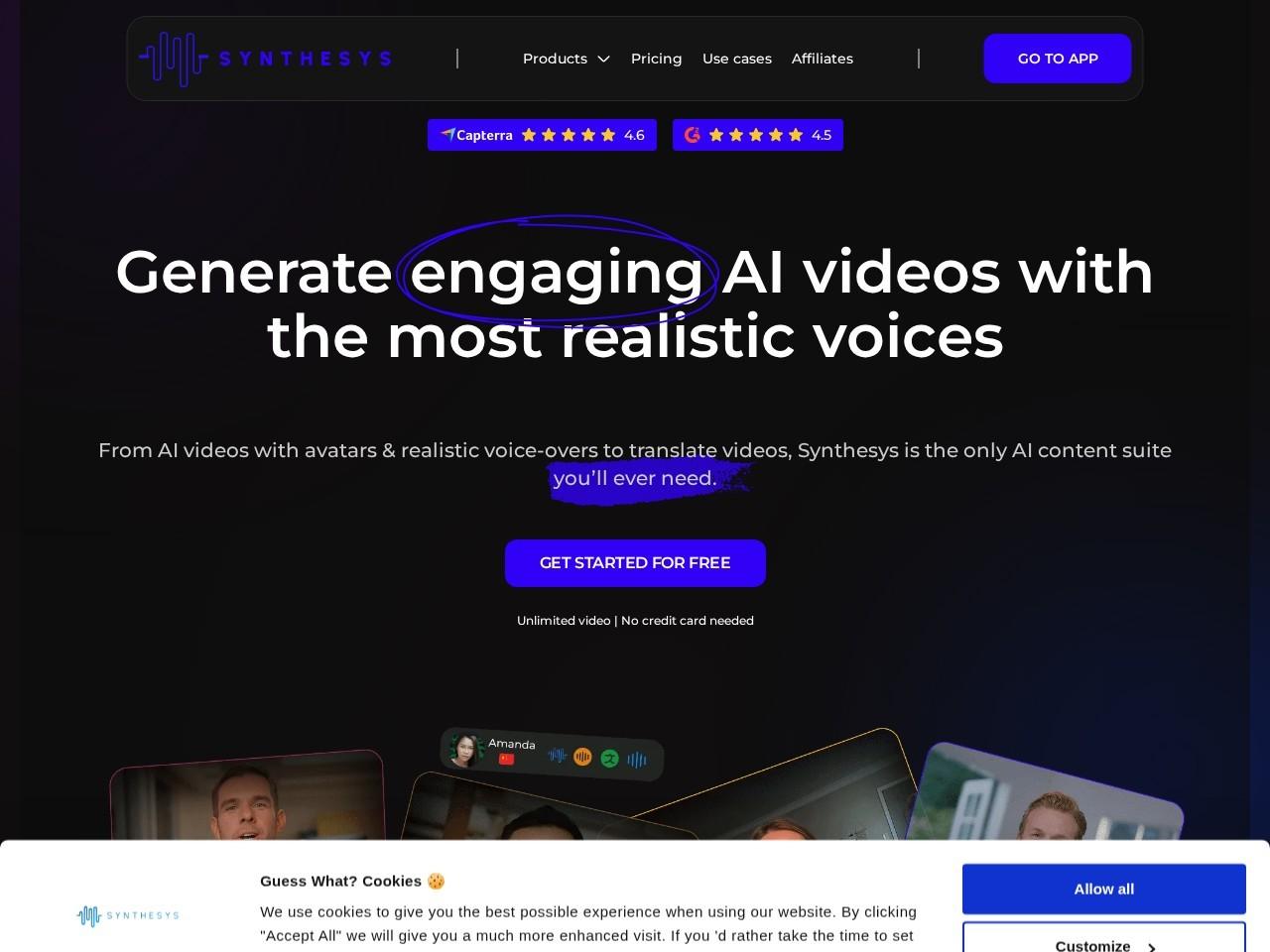 Synthesys.io：一站式多模态AI内容生成平台