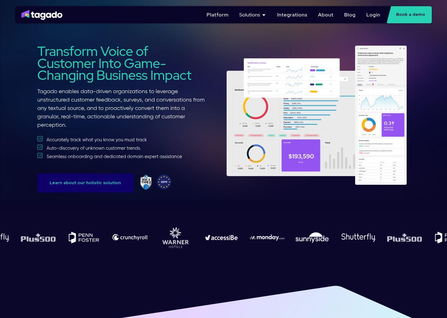 Tagado 客户之声智能分析平台