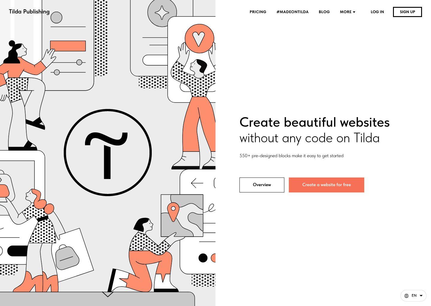 Tilda 网站搭建平台：零代码创建专业网站