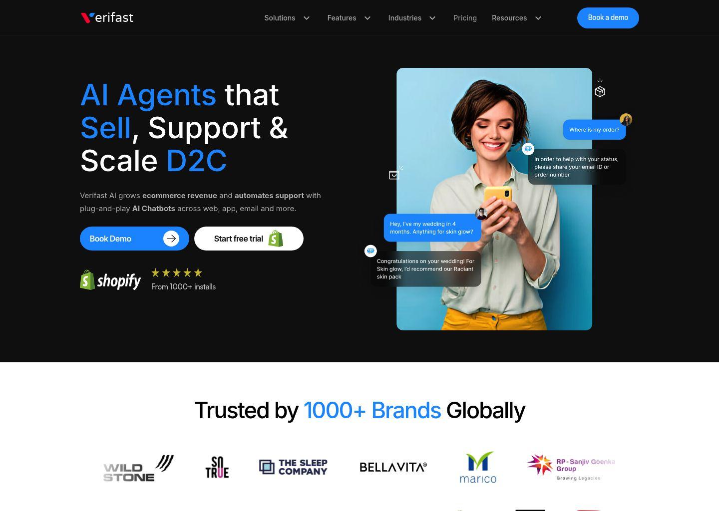 Verifast —— 专为电商打造的AI智能销售与客服助手