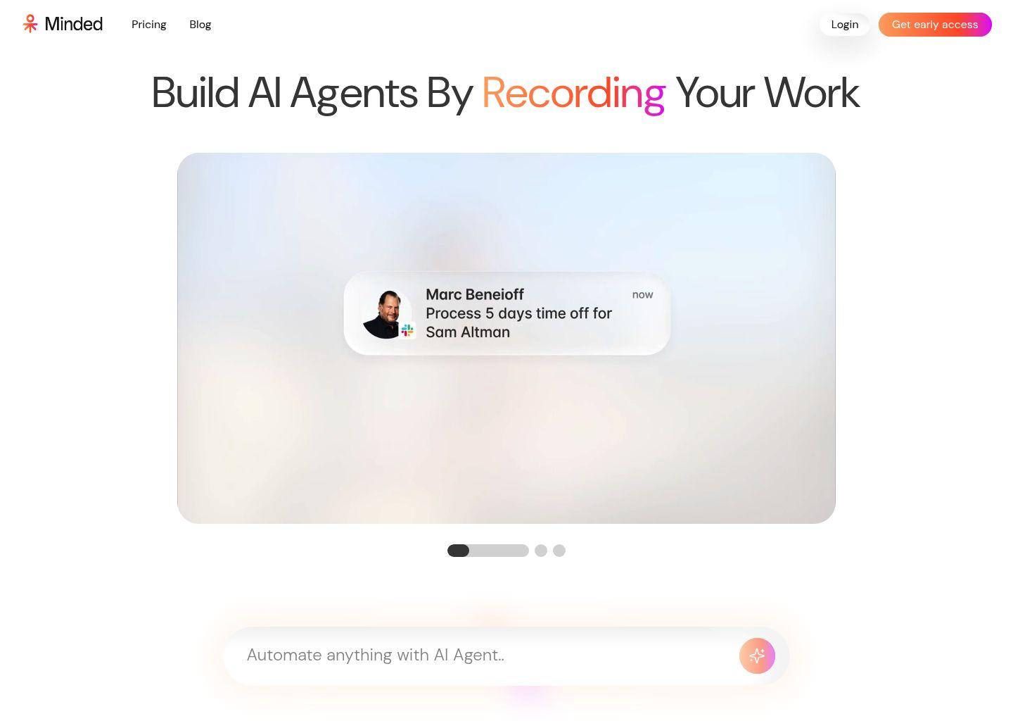 Minded：用录屏训练企业级 AI Agents 的智能员工平台
