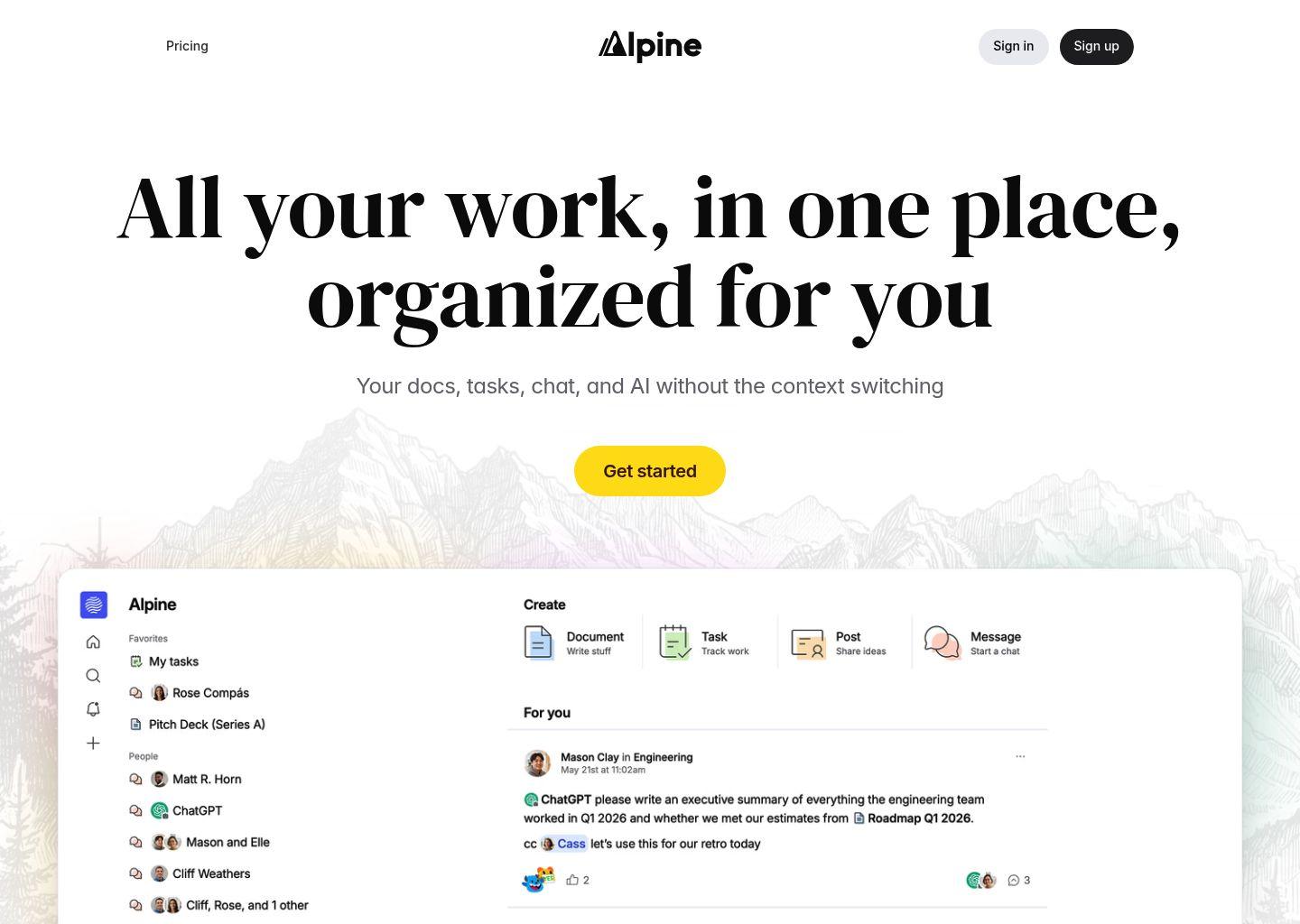 Alpine 一体化文档与AI协作平台