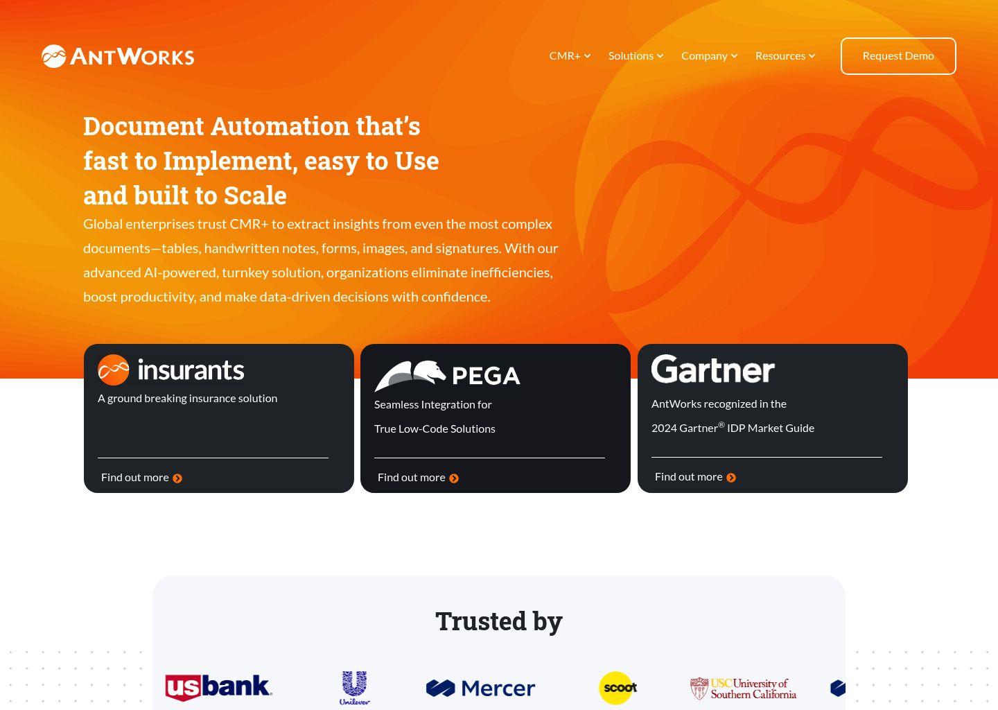 AntWorks CMR+ 智能文档处理平台