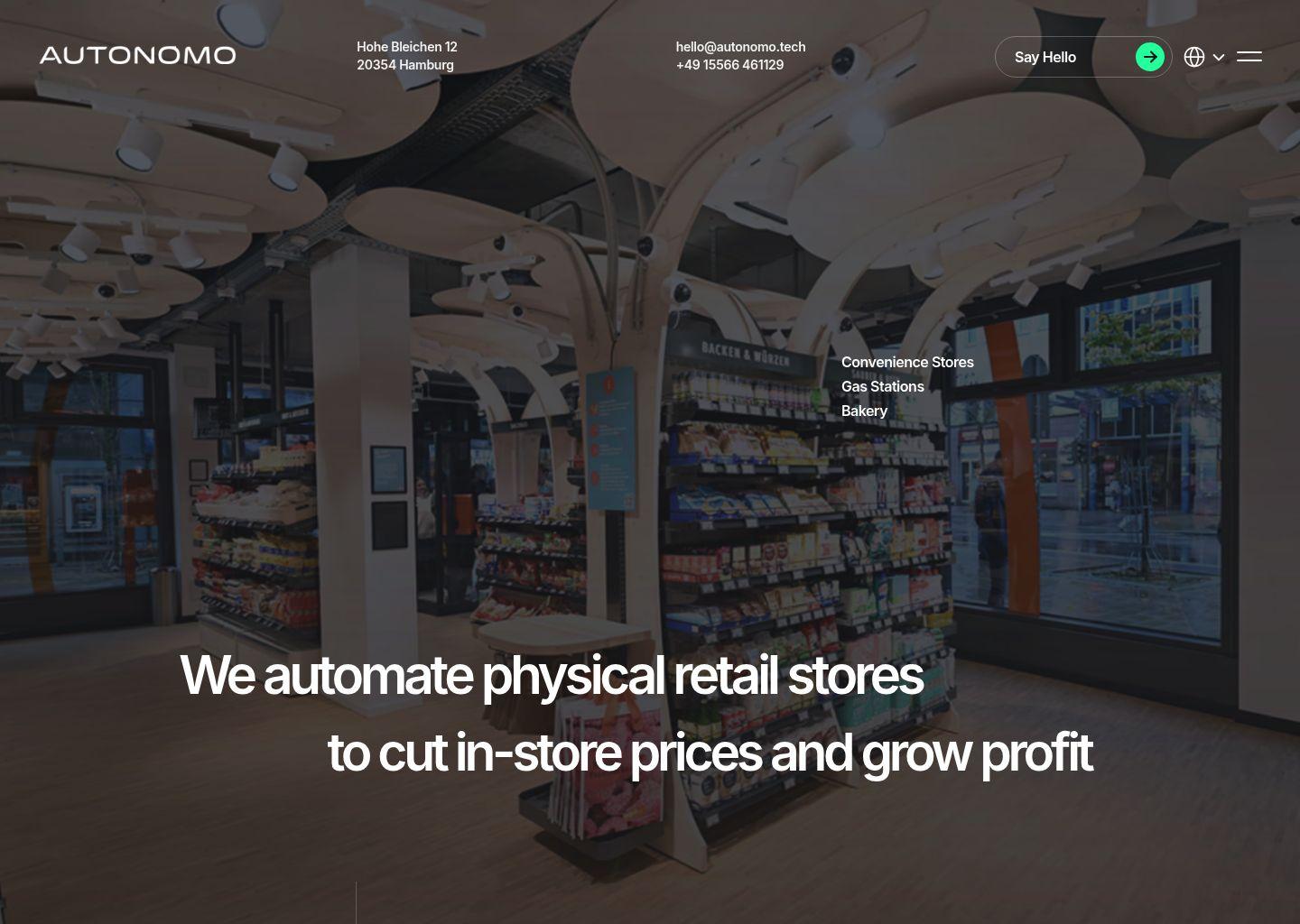 Autonomo 实体零售自动化解决方案