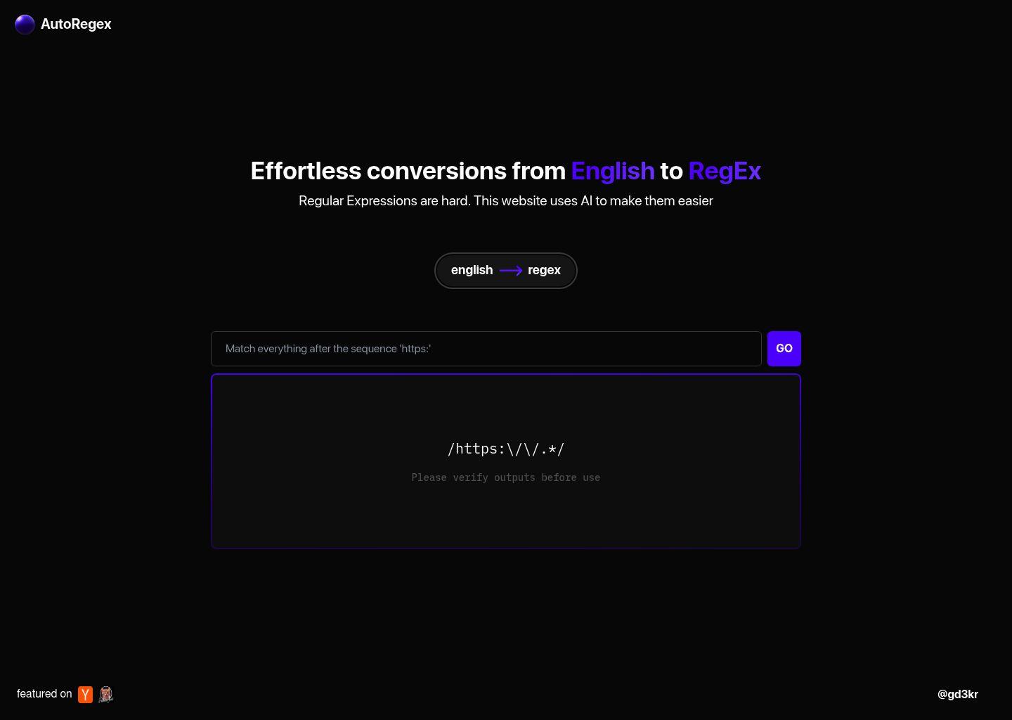 AutoRegex 在线正则表达式生成与测试工具