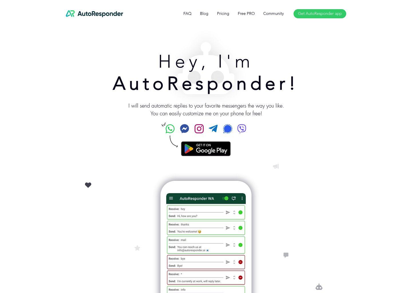 AutoResponder.ai 自动回复机器人