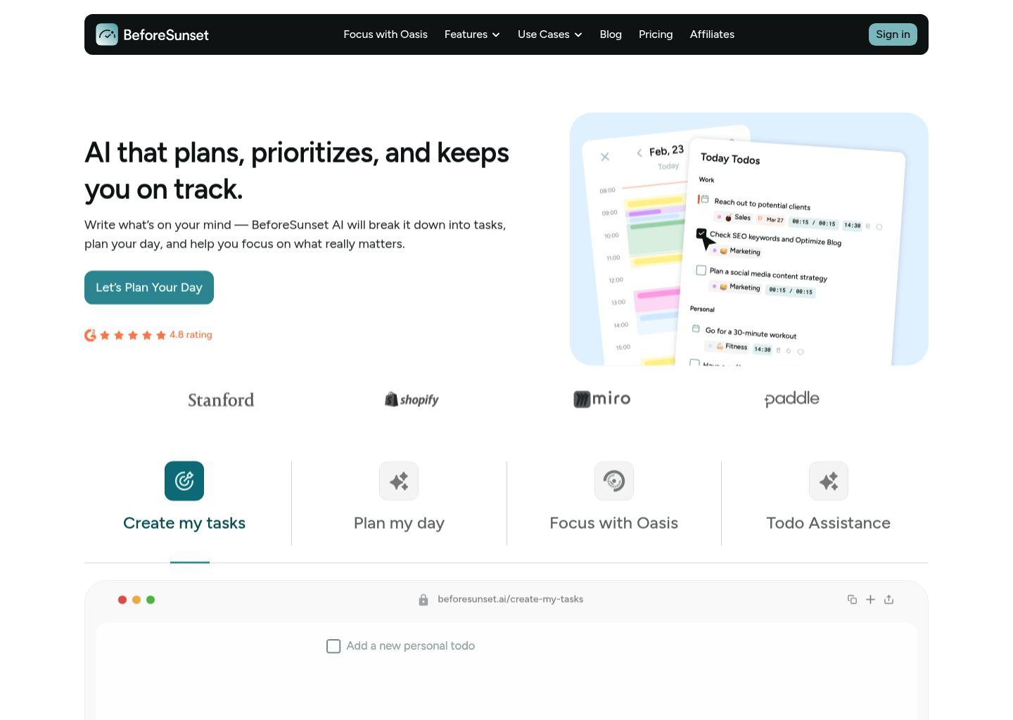 BeforeSunset AI：智能目标与任务规划助手