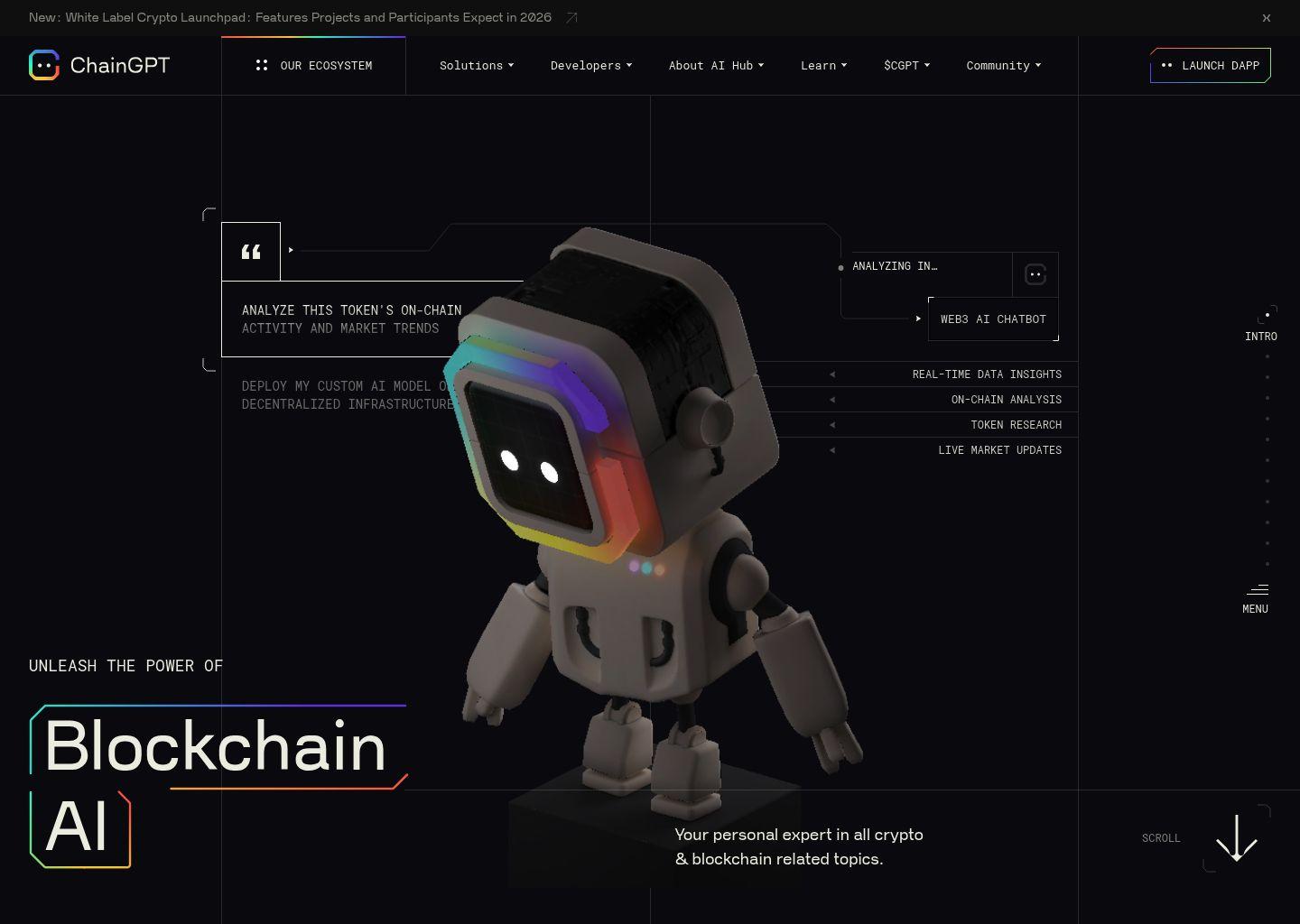 ChainGPT 区块链 AI 工具平台