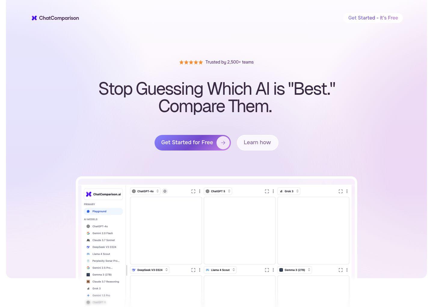 ChatComparison.ai——多模型AI对比与集成平台
